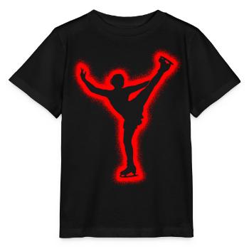 Patinage artistique Patineuse artistique Fille Patinage artistique - T-shirt bio MINI CREATOR Stanley/Stella Enfant - noir - Devant - Mikhail (115cm)