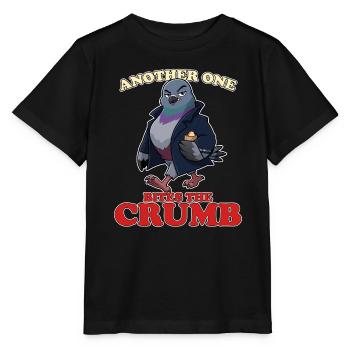 Un autre mord la miette, gangster pigeon drôle. - T-shirt bio MINI CREATOR Stanley/Stella Enfant - noir - Devant - Mikhail (115cm)