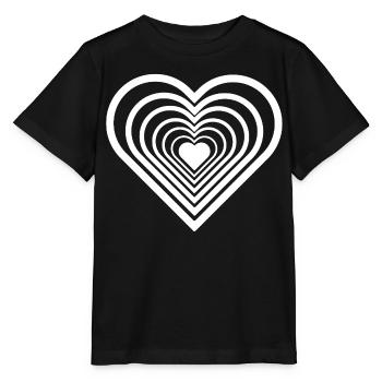 Coeur blanc infini - T-shirt bio MINI CREATOR Stanley/Stella Enfant - noir - Devant - Mikhail (115cm)