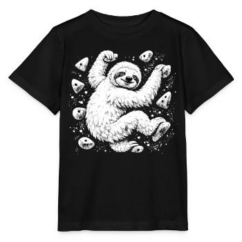 Bloc paresseux – Plein de craie - T-shirt bio MINI CREATOR Stanley/Stella Enfant - noir - Devant - Mikhail (115cm)