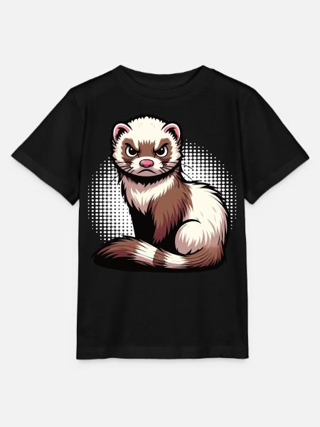 Frettchen Frettchenhalter Frettchenbesitzer - Stanley/Stella Kinder T-Shirt MINI CREATOR  - Schwarz