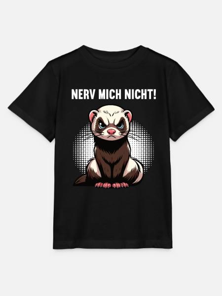 Nerv Mich Nicht Frettchen Frettchenbesitzer - Stanley/Stella Kinder T-Shirt MINI CREATOR - Schwarz