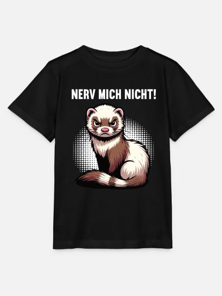 Nerv Mich Nicht Frettchen Frettchenbesitzer - Stanley/Stella Kinder T-Shirt MINI CREATOR - Schwarz