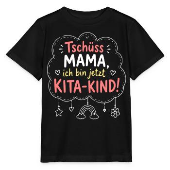 Kita-Kind Abschied von Mama - Stanley/Stella Kinder T-Shirt MINI CREATOR  - Schwarz - Vorne - Mikhail (115cm)