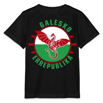 Galesko Errepublika - République galloise - T-shirt bio MINI CREATOR Stanley/Stella Enfant - noir - Devant - Mikhail (115cm)