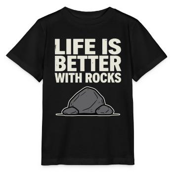 Fossiles de collectionneurs de pierres Géode Rochier Minéraux - T-shirt bio MINI CREATOR Stanley/Stella Enfant - noir - Devant - Mikhail (115cm)