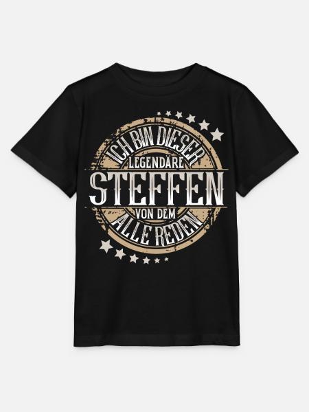 Steffen - Stanley/Stella Kinder T-Shirt MINI CREATOR - Schwarz