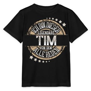 Tim - Stanley/Stella Kinder T-Shirt MINI CREATOR  - Schwarz - Vorne - Mikhail (115cm)