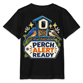 ALERTE PERCHOIR PRÊTE - T-shirt bio MINI CREATOR Stanley/Stella Enfant - noir - Devant - Mikhail (115cm)