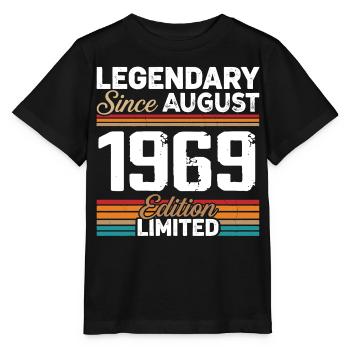 Légendaire Depuis Août 1969 Vintage Rétro - T-shirt bio MINI CREATOR Stanley/Stella Enfant - noir - Devant - Mikhail (115cm)