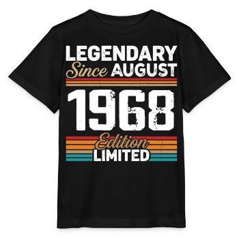 Legendary Since August 1968 Vintage Retro - Stanley/Stella MINI CREATOR Kids’ T-Shirt - black - Front - Mikhail (115cm)