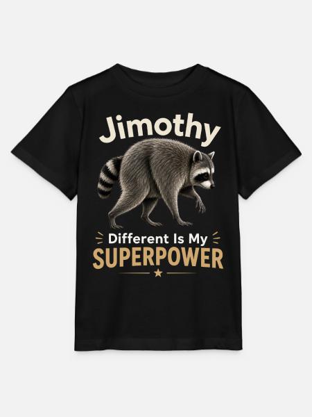 Jimothy Anders ist meine Superkraft - Stanley/Stella Kinder T-Shirt MINI CREATOR - Schwarz