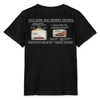 Wurst-Heatdistanz Protokoll - Stanley/Stella Kinder T-Shirt MINI CREATOR  - Schwarz - Vorne - Mikhail (115cm)