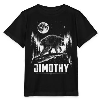 Raton Laveur Jimothy Pleine Lune Sunset Vintage - T-shirt bio MINI CREATOR Stanley/Stella Enfant - noir - Devant - Mikhail (115cm)