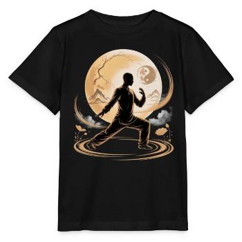 Tai Chi Zen Meditation – Chi Qigong Training - Stanley/Stella Kinder T-Shirt MINI CREATOR  - Schwarz - Vorne - Mikhail (115cm)