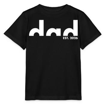 Dad Est. 2026 | Vater | Vatertag - Stanley/Stella Kinder T-Shirt MINI CREATOR  - Schwarz - Vorne - Mikhail (115cm)