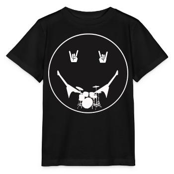 Rocking Drum Silhouette - Stanley/Stella MINI CREATOR Kids’ T-Shirt - black - Front - Mikhail (115cm)