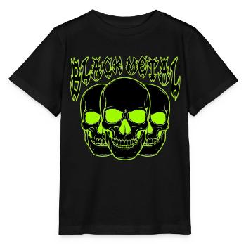 Neon Skull Trio Black Metal - Stanley/Stella MINI CREATOR Kids’ T-Shirt - black - Front - Mikhail (115cm)