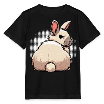 Rabbit Bunny Bunny Long Eared Thumper Ram - Stanley/Stella MINI CREATOR Kids’ T-Shirt - black - Front - Mikhail (115cm)