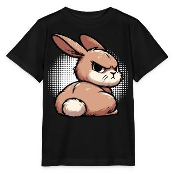 Kaninchen Hase Hasen langohr Klopfer Rammler - Stanley/Stella Kinder T-Shirt MINI CREATOR  - Schwarz - Vorne - Mikhail (115cm)