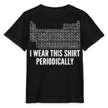 Periodensystem Chemie Humor Wissenschaft Geek - Stanley/Stella Kinder T-Shirt MINI CREATOR  - Schwarz - Vorne - Mikhail (115cm)