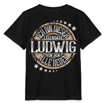 Ludwig - Stanley/Stella Kinder T-Shirt MINI CREATOR  - Schwarz - Vorne - Mikhail (115cm)
