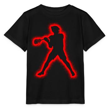 Lacrosse Spieler Herren Kinder Lacrosse Jungen - Stanley/Stella Kinder T-Shirt MINI CREATOR  - Schwarz - Vorne - Mikhail (115cm)