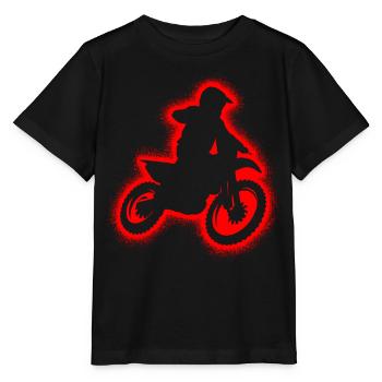 Dirt Bike Motorrad Herren Jungen Motocross Kinder - Stanley/Stella Kinder T-Shirt MINI CREATOR  - Schwarz - Vorne - Mikhail (115cm)