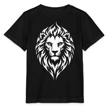 Lion Tribal Tattoo Style - Stanley/Stella MINI CREATOR Kids’ T-Shirt - black - Front - Mikhail (115cm)