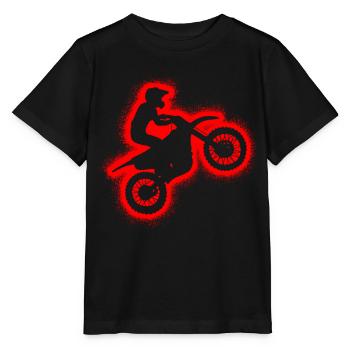Dirt Bike Motorrad Jungen Herren Motocross Kinder - Stanley/Stella Kinder T-Shirt MINI CREATOR  - Schwarz - Vorne - Mikhail (115cm)