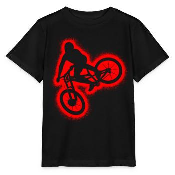Downhill Bike Mountainbike MTB Herren Jungen - Stanley/Stella Kinder T-Shirt MINI CREATOR  - Schwarz - Vorne - Mikhail (115cm)