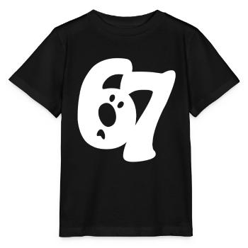 six seven | Number duo 6 and 7 | questioning face - Stanley/Stella MINI CREATOR Kids’ T-Shirt - black - Front - Mikhail (115cm)