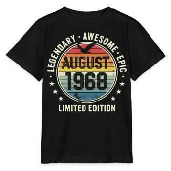 Legendäres Retro-Vintage-Jubiläum im August 1968 - Stanley/Stella Kinder T-Shirt MINI CREATOR  - Schwarz - Vorne - Mikhail (115cm)
