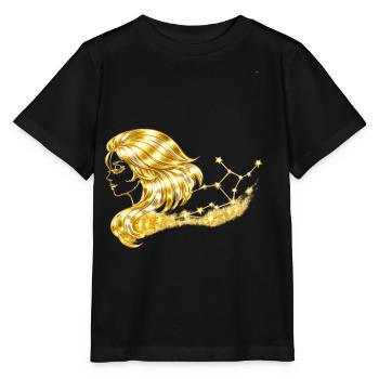 Zodiac sign Virgo - Stanley/Stella MINI CREATOR Kids’ T-Shirt - black - Front - Mikhail (115cm)