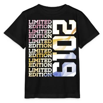 LIMITED EDITION 2019 - 7 JAHRE - 7. GEBURTSTAG - Stanley/Stella Kinder T-Shirt MINI CREATOR  - Schwarz - Vorne - Mikhail (115cm)