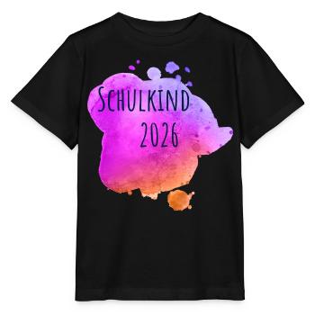 Schulkind 2026 - Stanley/Stella Kinder T-Shirt MINI CREATOR  - Schwarz - Vorne - Mikhail (115cm)