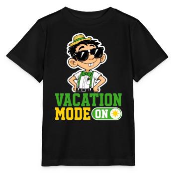 Vacation Mode On Katze Urlaub Spruch Hawaii - Stanley/Stella Kinder T-Shirt MINI CREATOR  - Schwarz - Vorne - Mikhail (115cm)