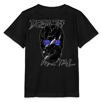 Galaxy Death Metal Skull - Stanley/Stella MINI CREATOR Kids’ T-Shirt - black - Front - Mikhail (115cm)