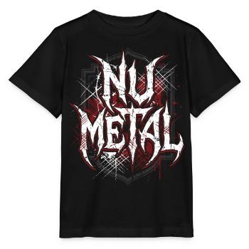 Nu Metal Grunge Wappen für Metalheads - Stanley/Stella Kinder T-Shirt MINI CREATOR  - Schwarz - Vorne - Mikhail (115cm)