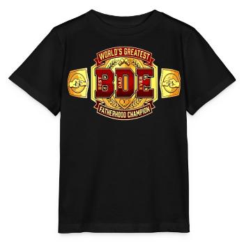 Best Dad Ever - Title Fight Belt - Stanley/Stella MINI CREATOR Kids’ T-Shirt - black - Front - Mikhail (115cm)