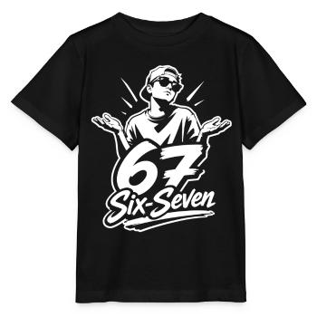 67 Six seven | Vintage Hände Logo - Stanley/Stella Kinder T-Shirt MINI CREATOR  - Schwarz - Vorne - Mikhail (115cm)