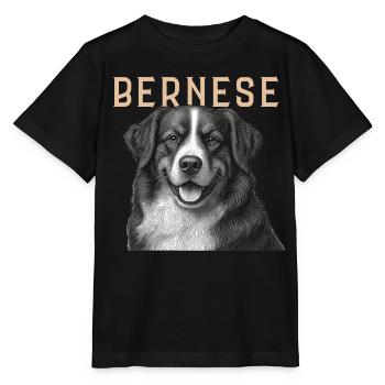 Berner Sennenhund Vintage - Stanley/Stella Kinder T-Shirt MINI CREATOR  - Schwarz - Vorne - Mikhail (115cm)