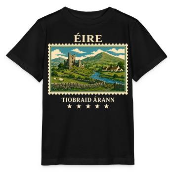 Irland Tipperary Vintage Reisemarke - Stanley/Stella Kinder T-Shirt MINI CREATOR  - Schwarz - Vorne - Mikhail (115cm)