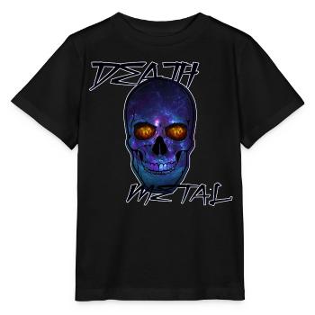 Kosmischer Death Metal Totenschädel - Stanley/Stella Kinder T-Shirt MINI CREATOR  - Schwarz - Vorne - Mikhail (115cm)