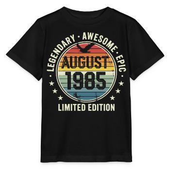 Legendäres Retro-Vintage-Jubiläum im August 1985 - Stanley/Stella Kinder T-Shirt MINI CREATOR  - Schwarz - Vorne - Mikhail (115cm)
