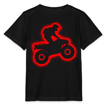Quad ATV Motocross Kinder Herren Jungen Offroad - Stanley/Stella Kinder T-Shirt MINI CREATOR  - Schwarz - Vorne - Mikhail (115cm)