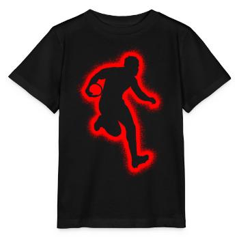 Rugbyspieler Herren Jungen Rugby - Stanley/Stella Kinder T-Shirt MINI CREATOR  - Schwarz - Vorne - Mikhail (115cm)