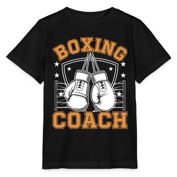 Boxing Coach - Stanley/Stella Kinder T-Shirt MINI CREATOR  - Schwarz - Vorne - Mikhail (115cm)
