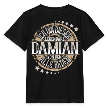 Damian - Stanley/Stella Kinder T-Shirt MINI CREATOR  - Schwarz - Vorne - Mikhail (115cm)