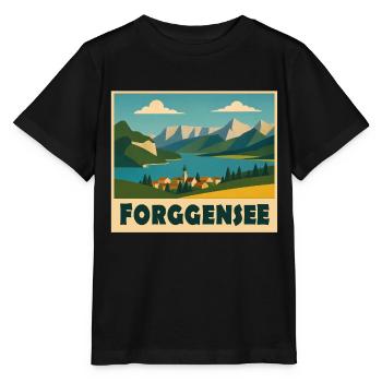 Forggensee Minimal - Stanley/Stella Kinder T-Shirt MINI CREATOR  - Schwarz - Vorne - Mikhail (115cm)